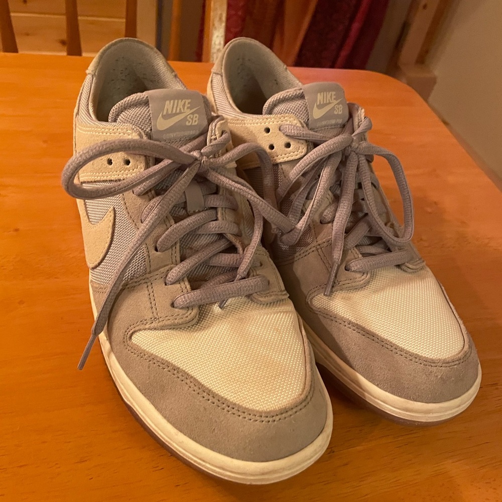 Nike SB zoom dunk low pro size 11.5 wolf grey/ summit white-clear sneakers